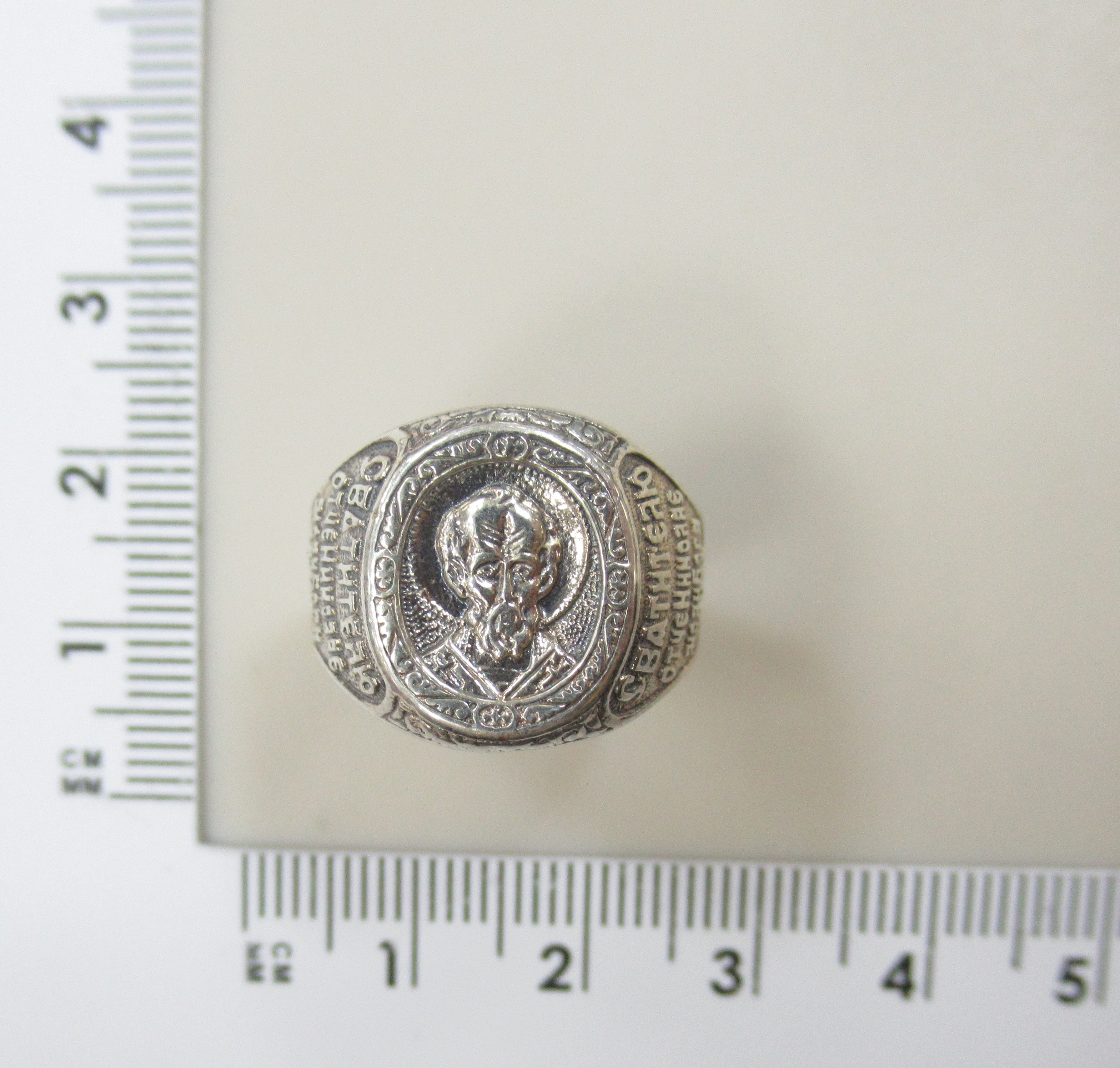 Серебряное кольцо "Святой Николай"